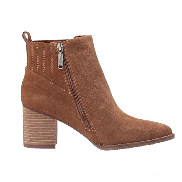 Blondo Noa Suede Weatherproof Ankle Booties Size 10 M - Picture 4 of 16